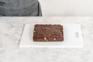 Chocolate macadamia fudge