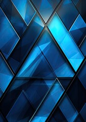blue black silver triangle abstract geometric presentation