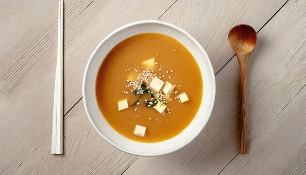 Soupe Miso Traditionnelle et Accompagnements V&eacute;g&eacute;tariens