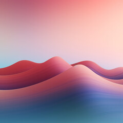 Gradient abstract red wave background