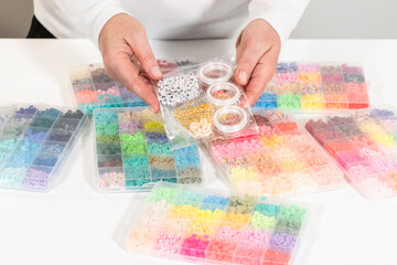 Colorful Clay Beads Set for Creative Kids' Bracelet Making