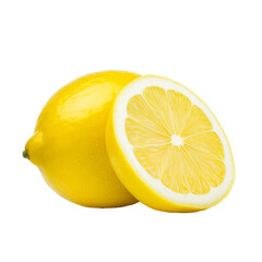 Cartoonish full-body lemon character with a cheerful face and limbs, presented on a transparent background for versatile use.
