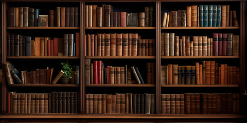 shelves with books,Book Collection,row of old textbooks fills,Bibliophile's Delight: Shelves Overflowing with a Diverse Book Collection,shelves ,reading, studying, school textbooks,knowledge ,