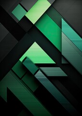 green black gray triangle abstract geometric presentation