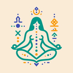 Calm Within the Storm: Woman Turning Inward Through Meditation