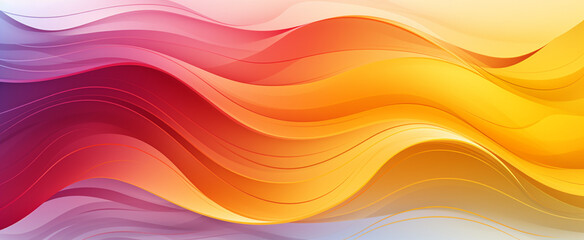 Obraz premium Abstract white, yellow, pink fine lines background