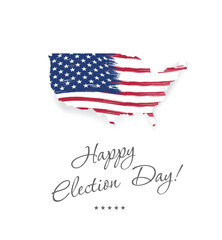 Election day banner layout design vector illustration