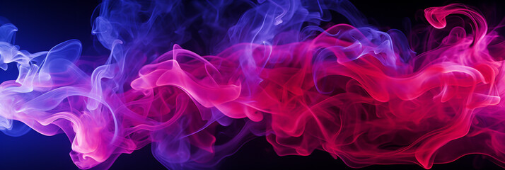 decorated with neon purple toxic smoke and lightning discharges isolated on background_ - obrazy, fototapety, plakaty