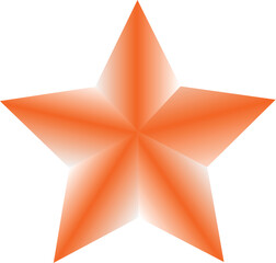 red star on white background