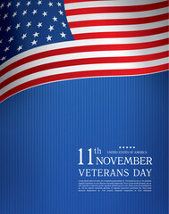 Veterans day banner layout design