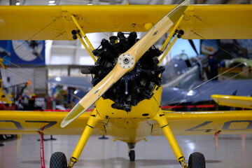 Older airplane and motors, vintage,