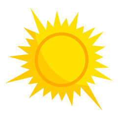 Sun vector illustration. Design element with summer theme.