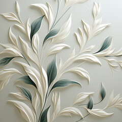 leafy leafy vinyl sophisticated background. AI generative