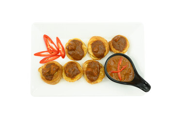 Roti with chili paste