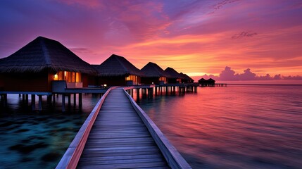 Obraz premium The most beautiful sea with the gentle evening sun