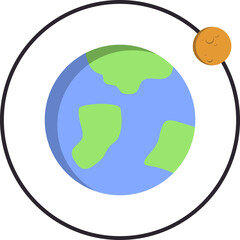 Moon orbit icon