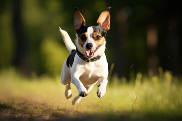 Toy Fox Terrier Dog - Portraits of AKC Approved Canine Breeds - obrazy, fototapety, plakaty