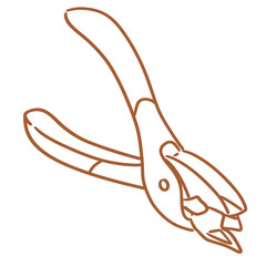 office stationaries_staple remover_pilers_vector