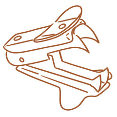 office stationaries_staple remover_vector