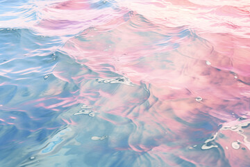 Obraz premium パステルカラーの水面