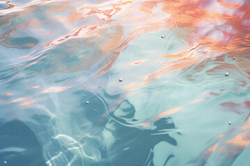 パステルカラーの水面