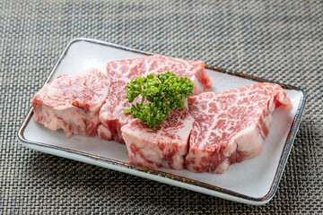 ステーキ用牛肉(ヘレ･ヒレ)。
