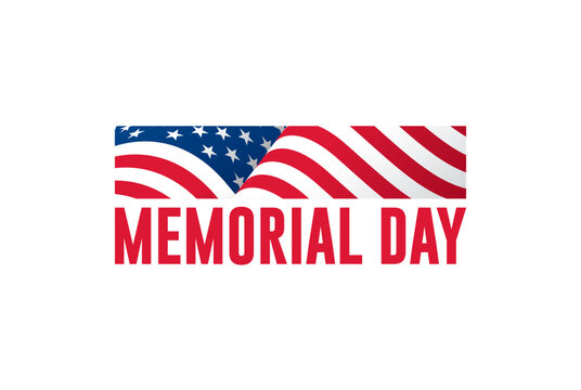 Memorial day banner design. Vector illustration