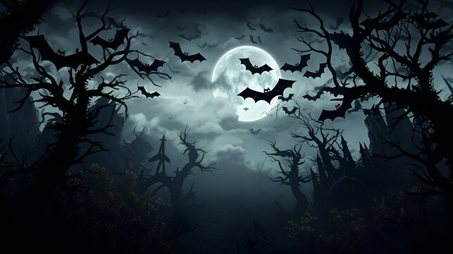 halloween background with bats,background,halloween night background,Spooky Halloween Night Background
Bats in Moonlight Halloween Scene,Eerie Halloween Sky with Bats,Haunting Night Sky for Halloween