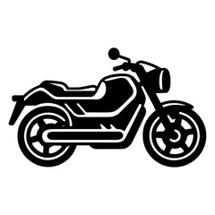 Fototapeta premium Vintage motorcycle concept in black and white colors isolated vector illustration