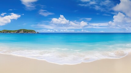 Fototapeta premium Beautiful Nature beauty scene beautiful blue beach so attractive