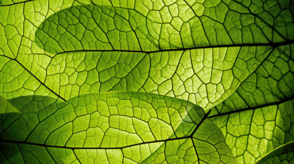 green leaf texture, background texture green leaf structure macro photography