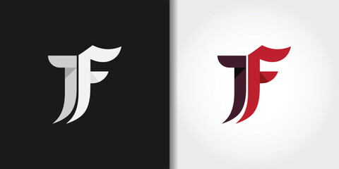 classic letter f logo set