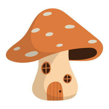 fantasy mushroom house fairytale