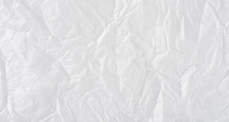 white crumpled paper texture background