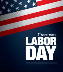 Happy labor day banner design vector illustration