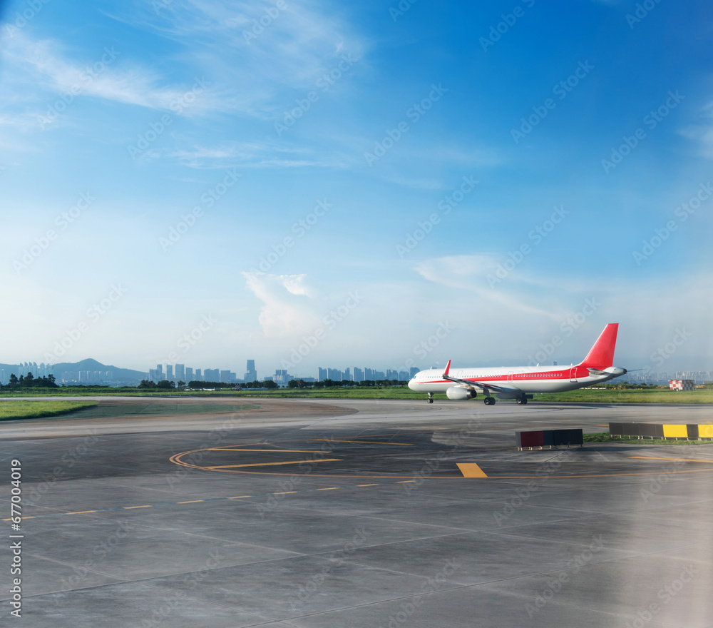 Canvas Prints Airport parking at the airport