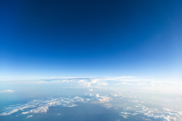 Fototapeta na wymiar Aerial view of white clouds