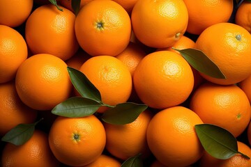 Background of delicious ripe tangerines