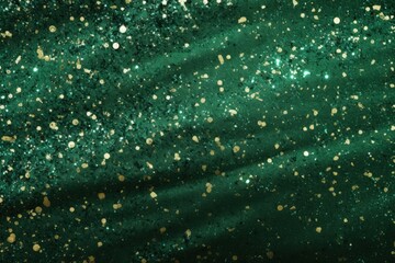 Christmas background with abstract green glitter texture