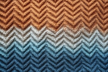 Closeup of patterned warm sweater made of knitted wool or cashmere texture on a background