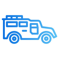 armored vehicle gradient icon