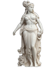 Fototapeta na wymiar Marble statue of an ancient Greek god athena from Generative AI