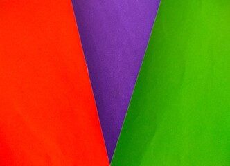 Red, purple, green paper with beautiful contrasting colors and styles.