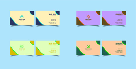 Simple and elegant business card design template