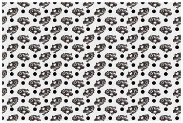 Dragon Skull Tattoo Pattern Background