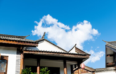 Buildings with traditional Chinese architectural style