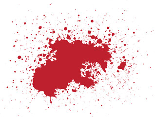 Blood paint splatter. red splashes. blood splash, blood spot