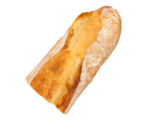 loaf of bread on a white background 