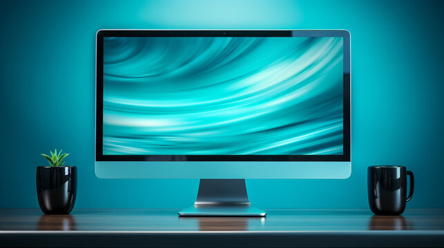 lcd monitor HD 8K wallpaper Stock Photographic Image 