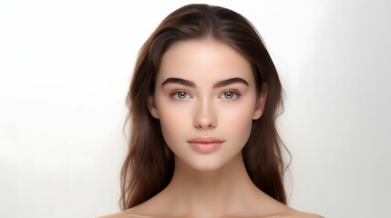 Fototapeta premium portrait of a young beautiful women with perfect smooth skin